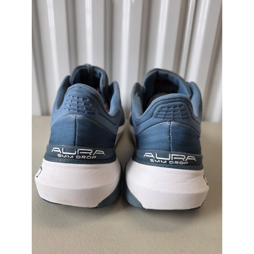Topo Athletic Aura Shoes Mens Size 10.5 Blue White Cushioned Running Sneakers - Picture 6 of 10